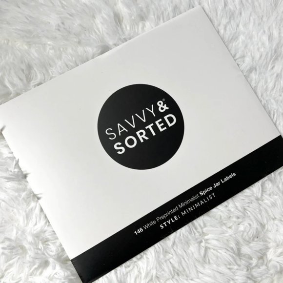 Savvy & Sorted Minimalist Spice Labels - Picture 1 of 3